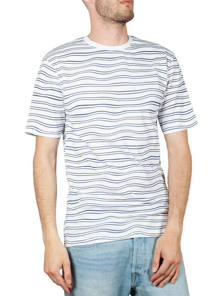 Minimum Wilson ριγέ t-shirt λευκό-μπλε 163133538