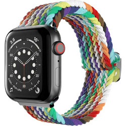 Switcheasy Candy Premium Λουράκι Υφασμάτινο Rainbow (Apple Watch 38 / 40 / 41mm)
