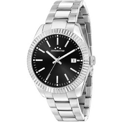 Chronostar Ανδρικό Ρολόι Χρονογράφος με Ασημί Μεταλλικό Μπρασελέ R3753312001