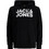 Jack & Jones Ανδρικό Φούτερ με Κουκούλα & Τσέπες Μαύρο Άσπρο 12152840