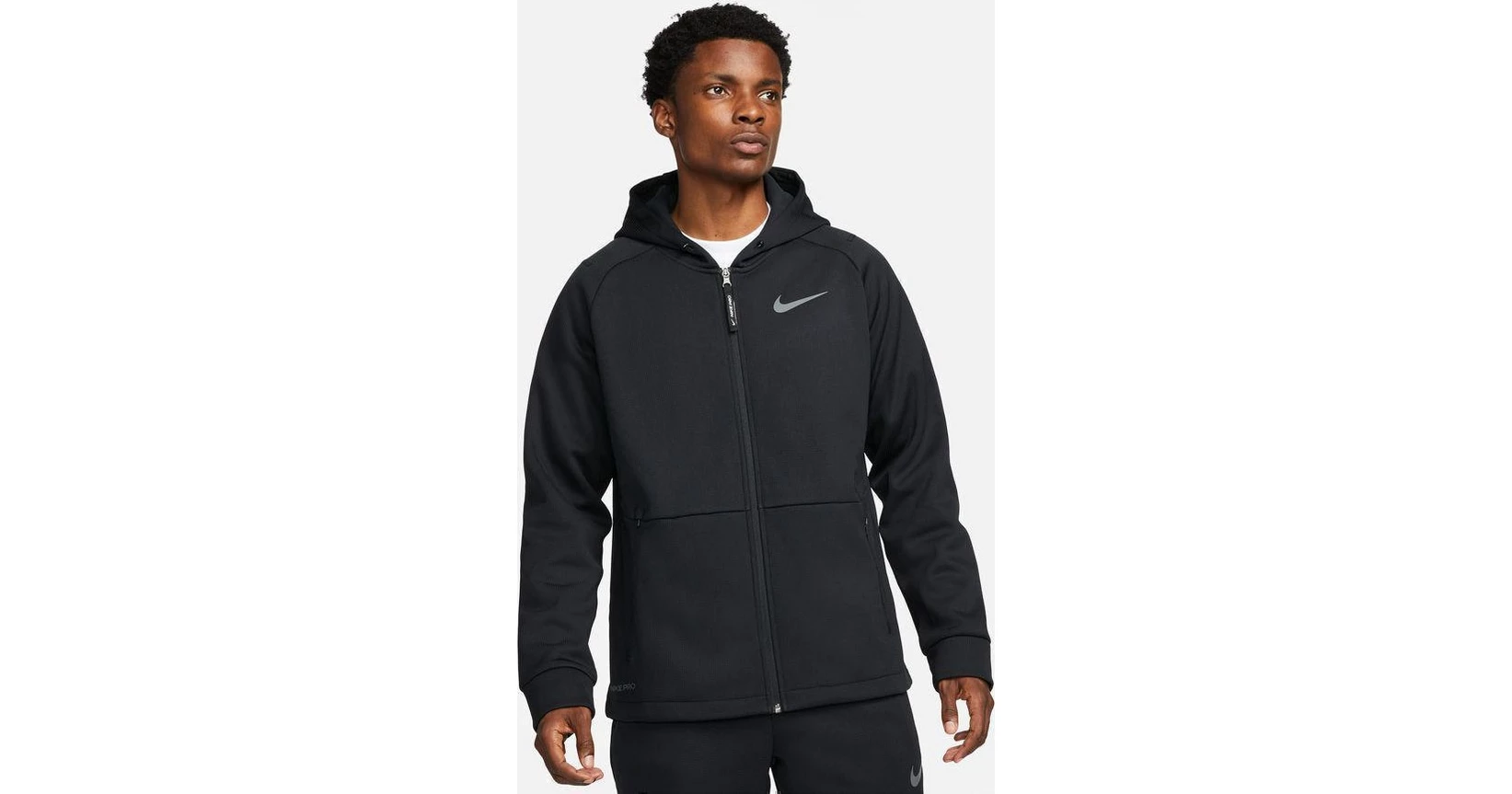 Nike Pro Therma-FIT Training Hooded Jacket - Black - DD2124-010