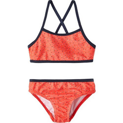 Name It Παιδικό Μαγιό Bikini Set για Κορίτσι Πορτοκαλί Navy Μπλε 13199258