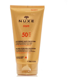 Nuxe Sun Melting High Protection Αντηλιακό Γαλάκτωμα Προσώπου & Σώματος Αντιγηραντικό Κατά των Πανάδων SPF50 150ml