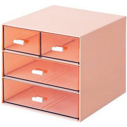 Comix Organizer με 4 συρτάρια, ροζ, Y14,6x15,5x17,6εκ