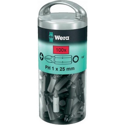 Wera 855/1 Z (100 x PH1 / 25mm) μύτες τύπου Ph1 σε κουτί