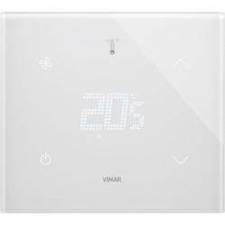 Θερμοστάτης KNX Fan 2 Στοιχείων Λευκό Diamante Eikon