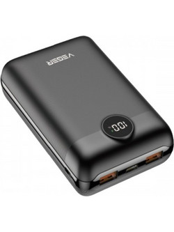 Veger Power Bank 20000mAh 20W με 2 Θύρες USB-A Quick Charge 3.0 Black