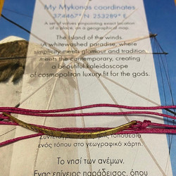Coordinates Mini Wristlet Μύκονος