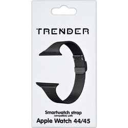 Trender TR-AST45BK Λουράκι Μεταλλικό Black (Apple Watch 42 / 44 / 45mm)