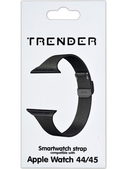 Trender TR-AST45BK Λουράκι Μεταλλικό Black (Apple Watch 42 / 44 / 45mm)
