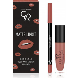 Golden Rose Matte Lip Kit Warm Sable