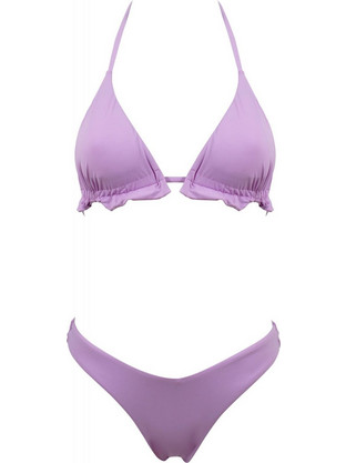 Gsecret Bikini Set Τριγωνάκι με Ενίσχυση Brazil Λιλά L2206-19894