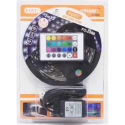 Ταινία LED Τροφοδοσίας USB (5V) RGB Μήκους 2x2m Τύπου SMD5050