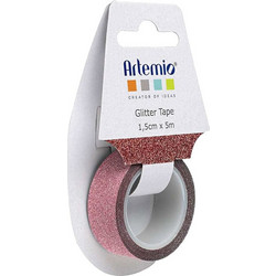 Διακοσμητική ταινία αυτοκόλλητη glitter Artemio μπρονζε 1,5cm X 5m (11004444)