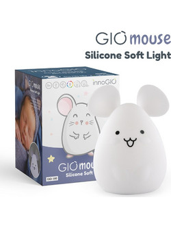 InnoGio Φωτάκι Νυκτός Led Σιλικόνης - Mouse (001527)