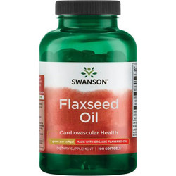 Swanson Flaxseed Oil Έλαιο Λιναρόσπορου 1000mg 100 Μαλακές Κάψουλες