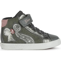 Geox Kilwi Παιδικά Sneakers Μποτάκια Ανθρακί B26D5A077AJC1377