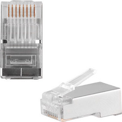 VOLTE-TEL ΦΙΣ ΤΗΛΕΦΩΝΙΚΗΣ ΓΡΑΜΜΗΣ / ΔΙΚΤΥΟΥ RJ45 8P8C STP CAT C6A MALE 6+2 PIN ΜΕ ΜΕΤΑΛΛΙΚΗ ΑΣΠΙΔΑ ΓΙΑ ΣΤΡΟΓΓΥΛΑ ΚΑΛΩΔΙΑ