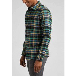 Lee Ανδρικό Πουκάμισο Μακρυμάνικο Working West in Monaco Green Check