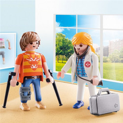 Playmobil Duo Pack Γιατρός & Ασθενής για 4+ Ετών 70079