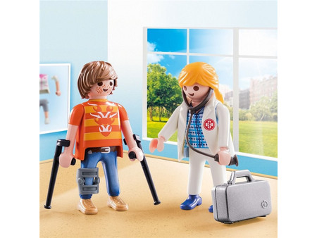 Playmobil Duo Pack Γιατρός & Ασθενής για 4+ Ετών 70079