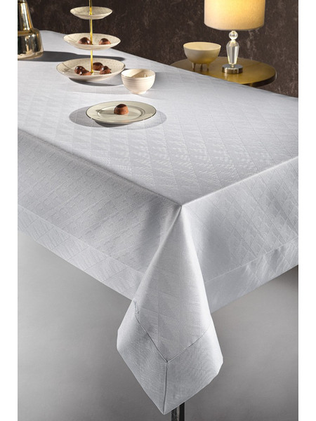 Guy Laroche Τραπεζομάντηλο 160x320 Satin Jacquard Motion Silver