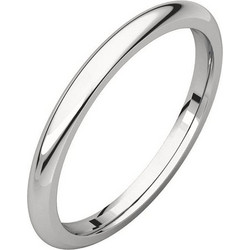JT Unisex κλασικό σκέτο ατσάλινο δαχτυλίδι βέρα