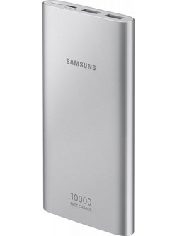 Samsung EB-P1100 Power Bank 10000mAh 15W με 2 Θύρες USB-A & Θύρα USB-C Silver
