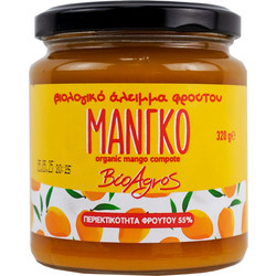 Βιολογικό Άλειμμα Μάνγκο, Χωρίς Ζάχαρη, 320 γρ. Bio, Βιοαγρός 13653