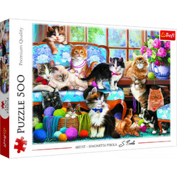 Puzzle Trefl Οι Γάτες Του Καναπέ 500 Κομμάτια
