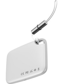 Baseus T2 Ropetype Anti-Lost Tracker Apple Find My / Google Find My Device White 1 Pack