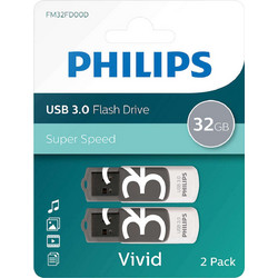 Philips Vivid Edition 32GB USB Stick 3.2 Gen 1 με USB-A 2-Pack