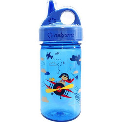 Nalgene Grip-N-Gulp Biplane Παιδικό Μπουκάλι Πλαστικό BPA Free Μπλε 350ml