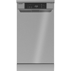 Sharp QW-NS1CF49ES Ελεύθερο Πλυντήριο Πιάτων για 10 Σερβίτσια 45cm Inox