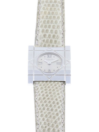 Dior D82 Γυναικείο Ρολόι με Λευκό Δερμάτινο Λουράκι 100