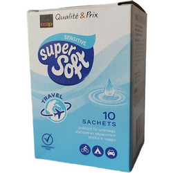 Stop to Shop! Sensitive Super Soft Υγρό Χαρτί Υγείας σε ατομικό φακελάκι με έξτρα ενυδάτωση Σετ 10 τμχ