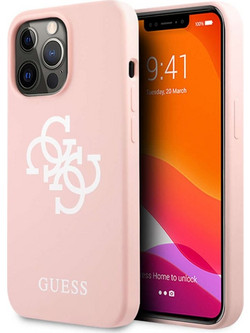 Guess Logo Collection Back Cover Pink (iPhone 13 Pro)