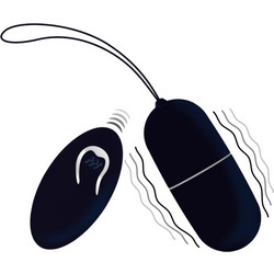 Intense Flippy Egg I Δονητής Egg για Ζευγάρια με Τηλεχειριστήριο 7.9cm Μαύρος