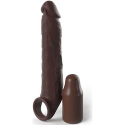 Pipedream Fantasy X-tensions Elite Extension with Strap Κάλυμμα Επιμήκυνσης Πέους 17.78cm Καφέ