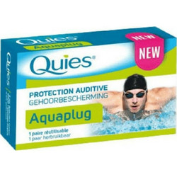 PharmaQ Quies Aquaplug Earplugs Ωτοασπίδες Για Κολύμπι Σιλικόνης Με 3 Δακτύλιους, 1 ζεύγος