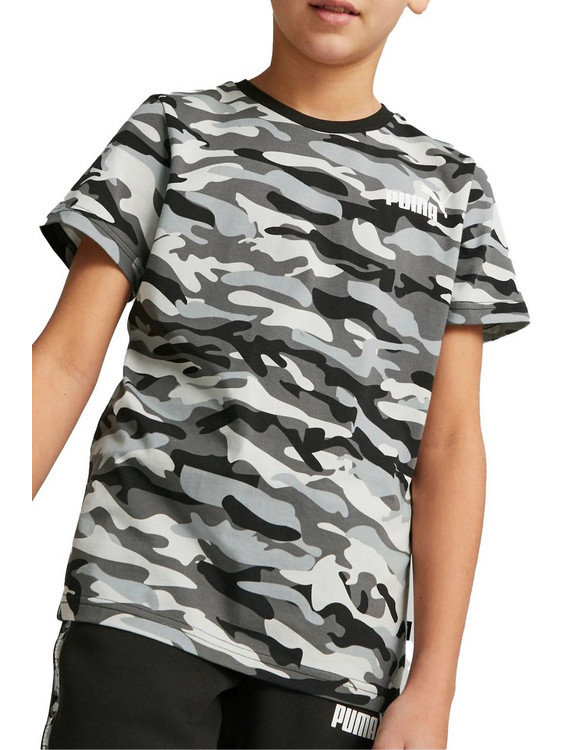 Puma Ess Camo Παιδικό T-Shirt Κοντομάνικο Πολύχρωμο 673244-01