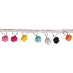 Γιρλάντα χειροτεχνίας διακόσμησης Rayer με pom-pom 3cm 2m πολύχρωμη (55853999)
