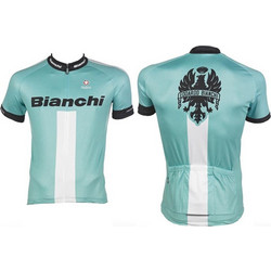 Κοντομάνικη Μπλούζα Ποδηλασίας Bianchi Reparto Corse Celeste