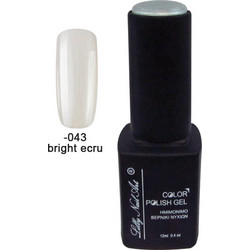 Lilly Nail Art Color Gel Bright Ecru Ημιμόνιμο Βερνίκι Νυχιών 12ml