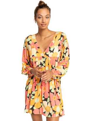 Billabong Secret Wish Mini Καθημερινό Φόρεμα Κίτρινο F3DR13BIF2-1220