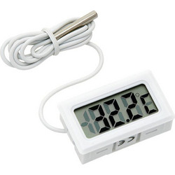 291564 ΘΕΡΜΟΜΕΤΡΟ BLOW LCD 31X46MM ΜΕ ΕΞΩΤΕΡΙΚΟ ΑΙΣΘΗΤΗΡΑ ΛΕΥΚΟ