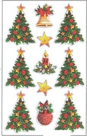 Bsb - Αυτοκολλητάκια, Christmas Trees 71-022