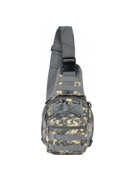 Mijo One Strap 10lt Ανδρική Τσάντα Στήθους Γκρι