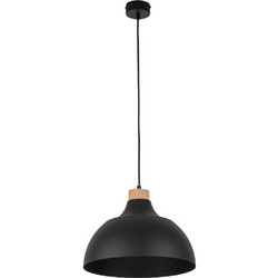 TK Lighting Cap 2071 Κρεμαστό Φωτιστικό Οροφής Μονόφωτο E27 Μαύρο