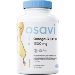 Osavi Omega-3 Extra Lemon Ιχθυέλαιο 1300mg Λεμόνι 60 Μαλακές Κάψουλες